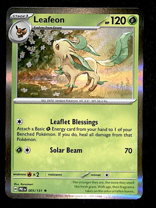 Leadeon Holo Prismatic Evoloutions 005/131, NM Pokemon Card