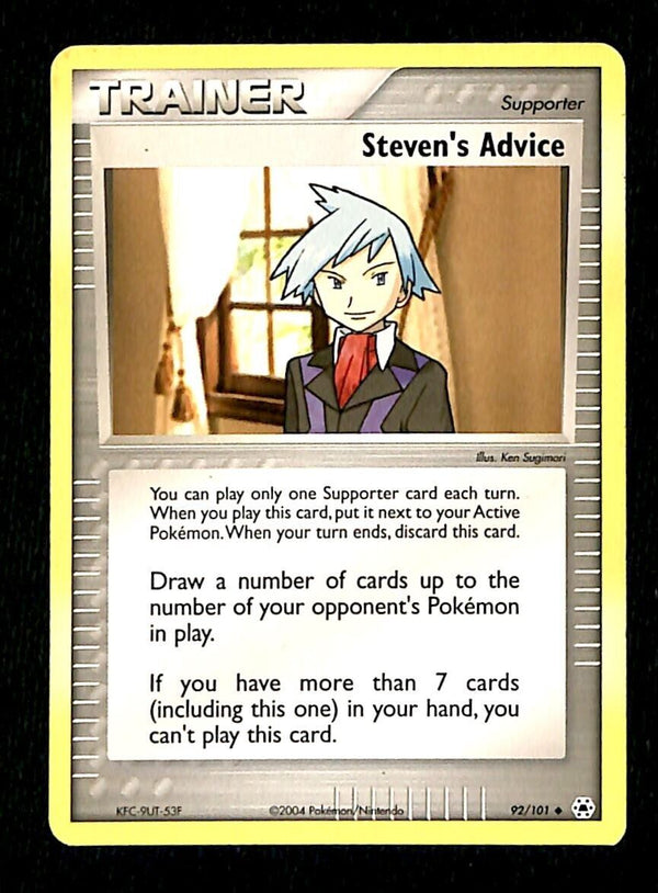Stevens Advice Hidden Legends EX, 92/101 Pokemon Card