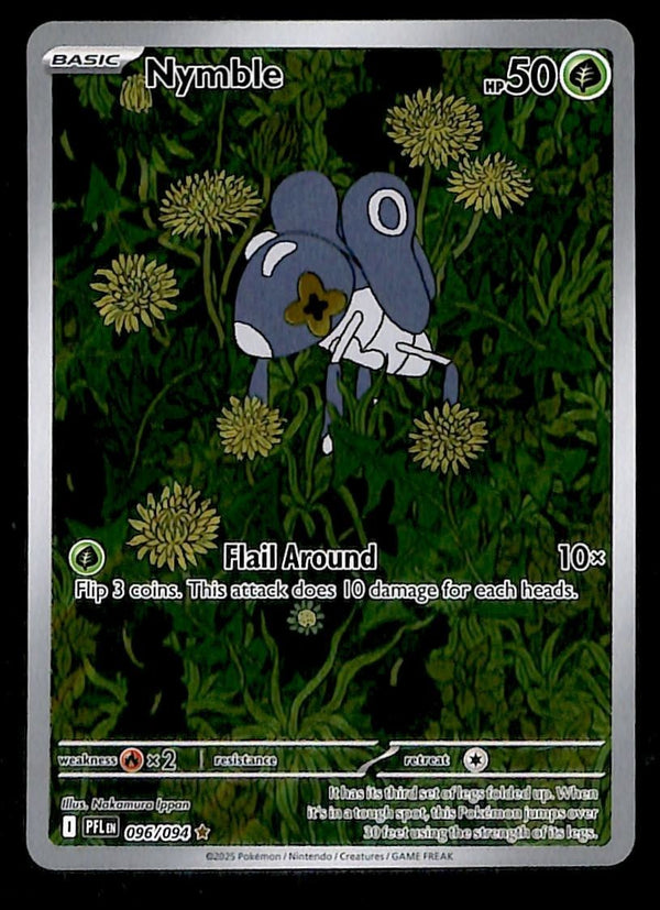 Nymble Illustration Rare Phantasmal Flames 096/094, NM Pokemon Card