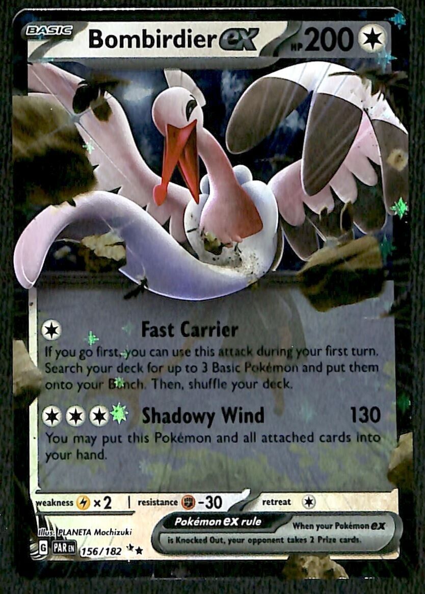 bombirdier ex pokemon card value Ultra Rare Paradox Rift 156/182, NM When Pokemon Bombirdier - Scarlet & Violet