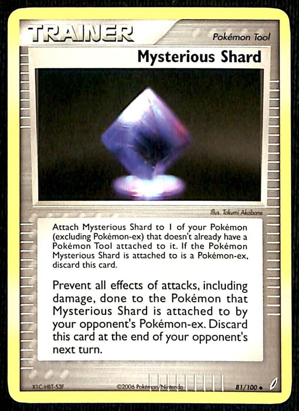 Mysterious Shard Crystal Guardians NM, 81/100 Pokemon Card