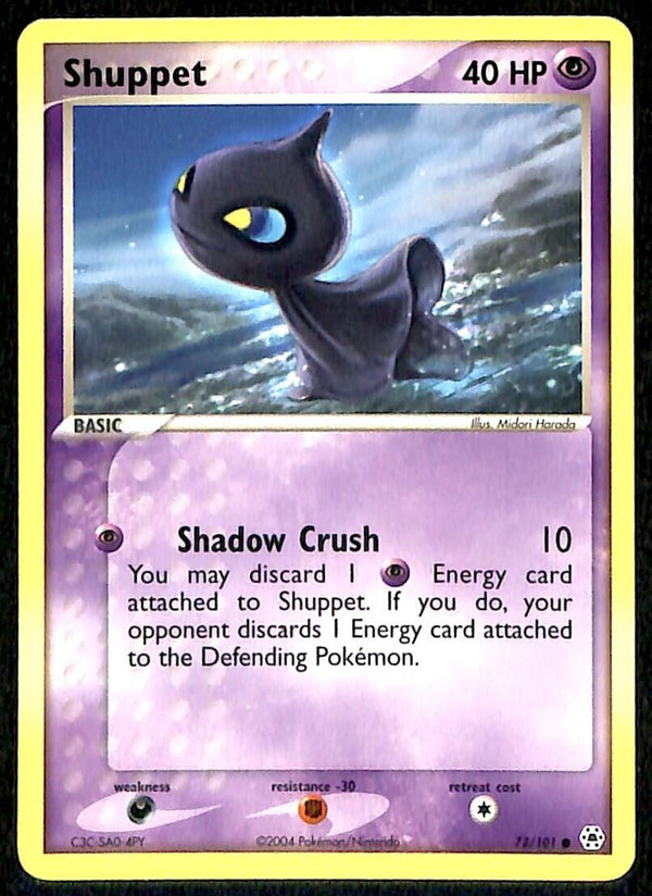 Shuppet Hidden Legends NM, 72/101 Pokemon Card