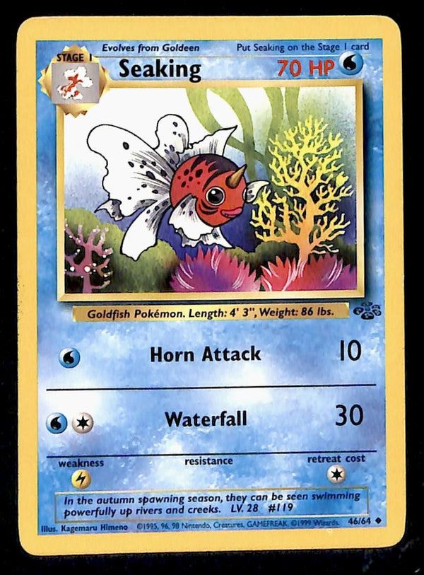 Seaking Jungle LP, 46/64 Pokemon Card