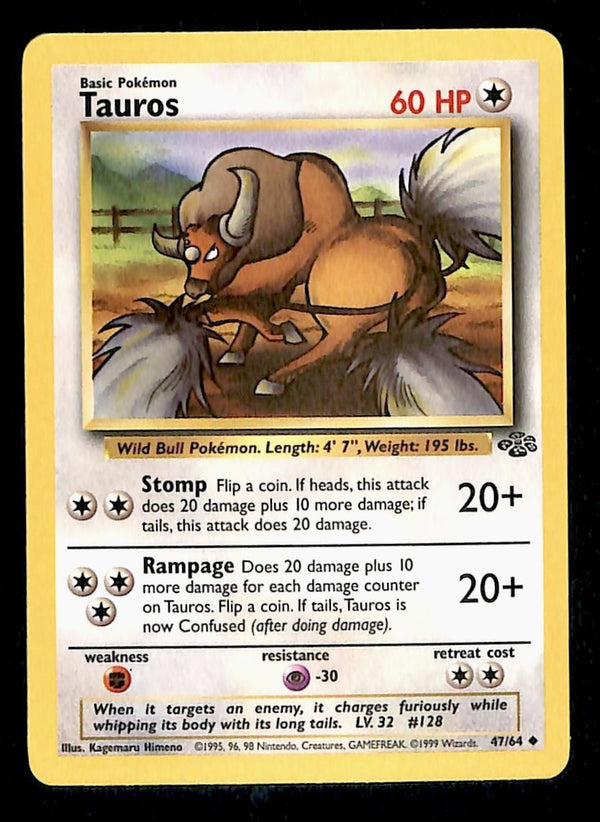 Tauros Jungle NM, 47/64 Pokemon Card
