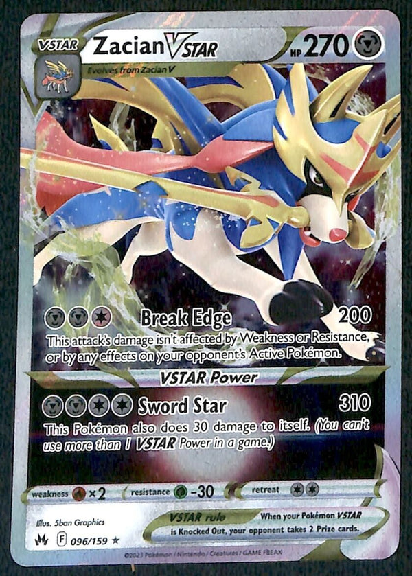 Zamazenta Vstar Ultra Rare Crown Zenith 099/159, NM Pokemon Card