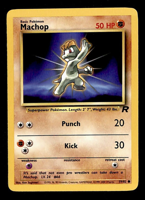 Machop Team Rocket 59/82, NM Pokemon Card