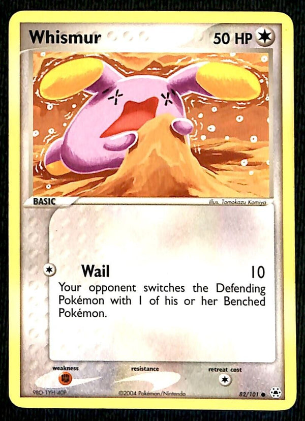 Whismur Hidden Legends NM, 82/101 Pokemon Card