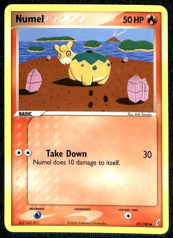 Numel Crystal Guardians NM, 59/100 Pokemon Card