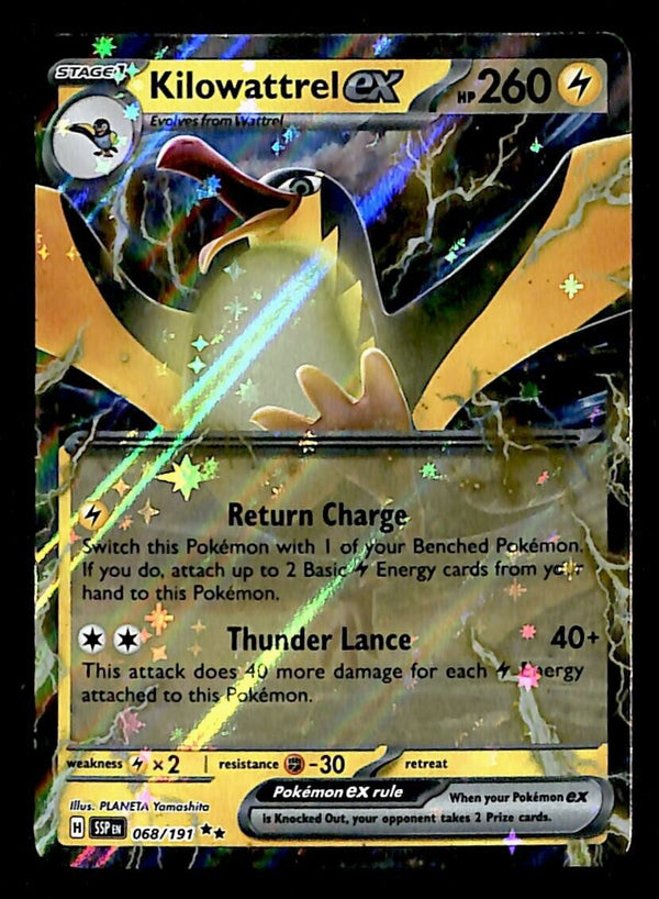 Kilowattrel EX Ultra Rare Surging Sparks 068/191, NM Pokemon Card