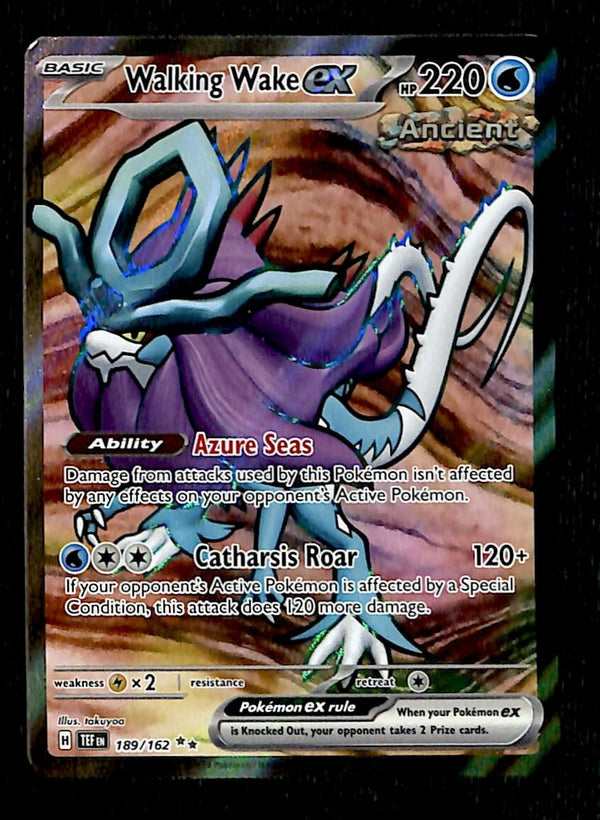 Walking Wake ex Full Art Temporal Forces 189/162, NM Pokemon Card