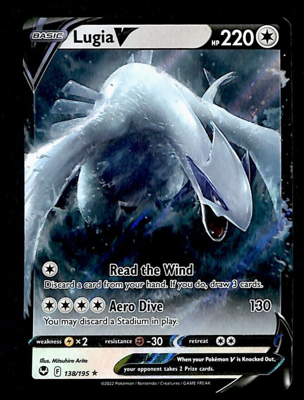 Lugia V Ultra Rare Silver Tempest 138/195, NM Pokemon Card