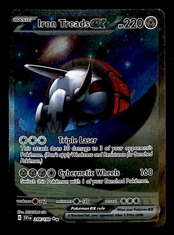 Iron Treads EX Illustrator Rare Scarlet & Violet Base 248/198, NM Pokemon Card