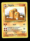 Dugtrio Base Set 1999 Unlimited Print EX, 19/102 Pokemon Card.