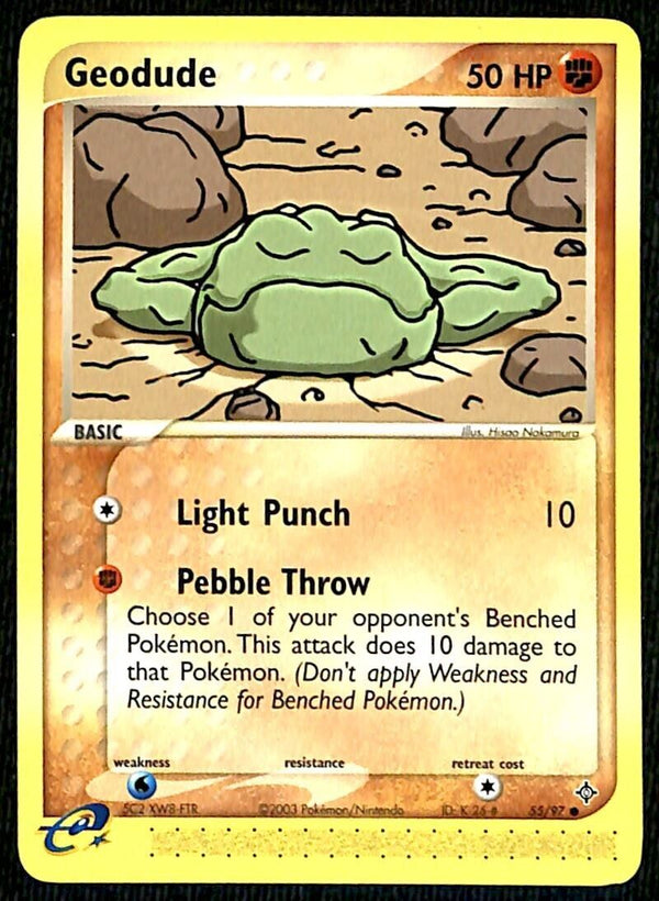 Geoddue EX Dragon NM, 55/97 Pokemon Card