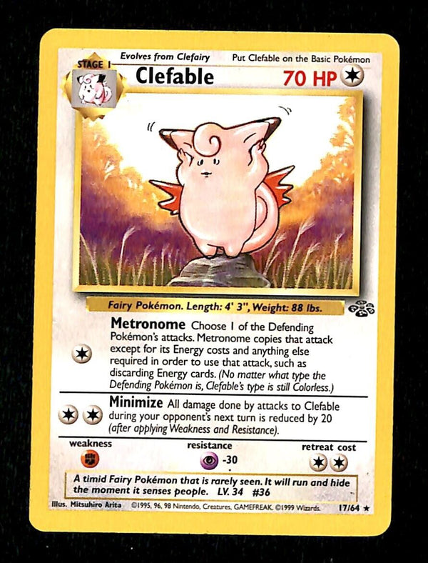 Clefable Jungle NM, 17/64 Pokemon Card