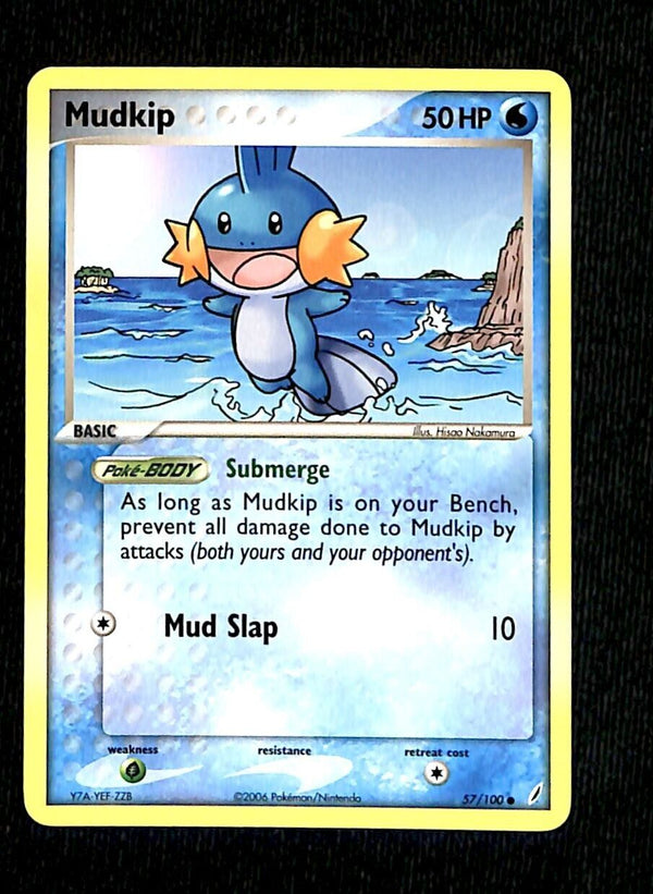 Mudkip Crystal Guardians NM, 57/100 Pokemon Card