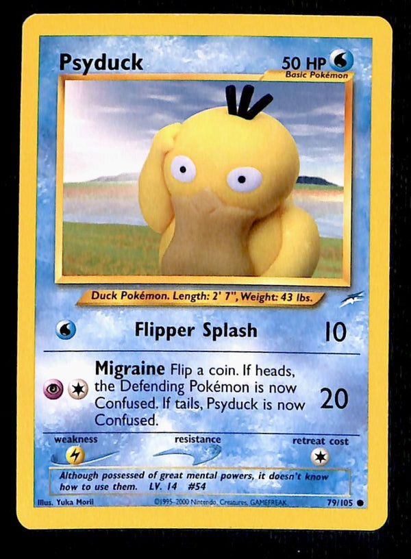 Psyduck Neo Destiny Unlimited 79/105, LP Pokemon Card