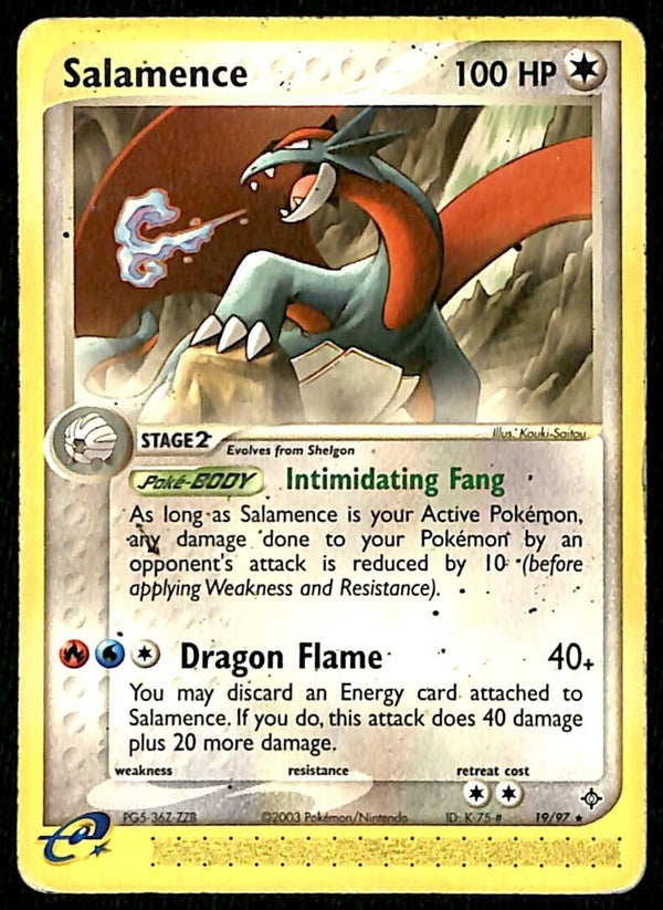 Salamence EX Dragon VG, 19/97 Pokemon Card