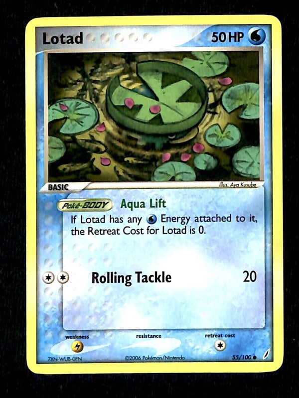 Lotad Crystal Guardians EX, 55/100 Pokemon Card