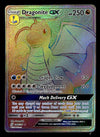 Dragonite GX Rainbow Full Art Unified Minds 248/236, NM Pokemon Card