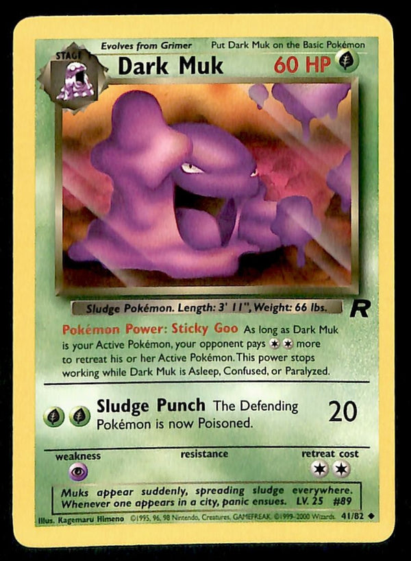 Dark Muk Team Rocket 41/82, NM Pokemon Card