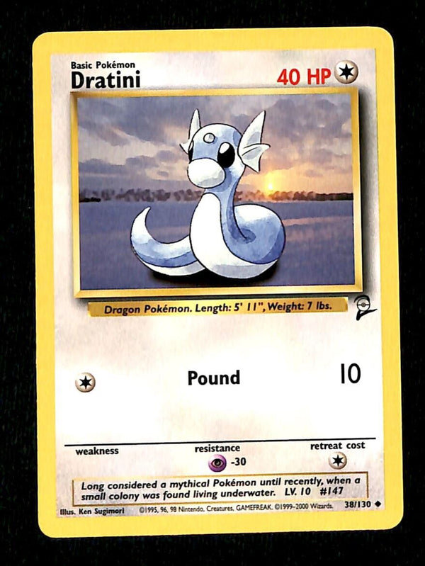 Dratini Base Set 2 NM, 38/130 Pokemon Card