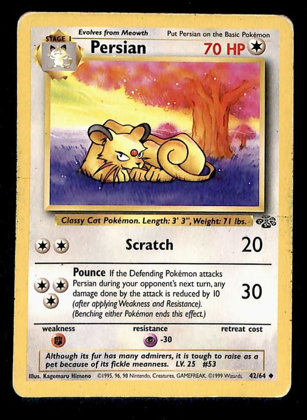 Persian Jungle MP, 42/64 Pokemon Card