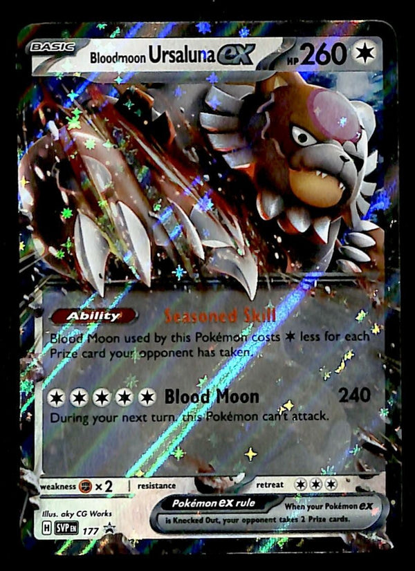 Ursaluna EX Black Star Promo SVP 177, NM Pokemon Card