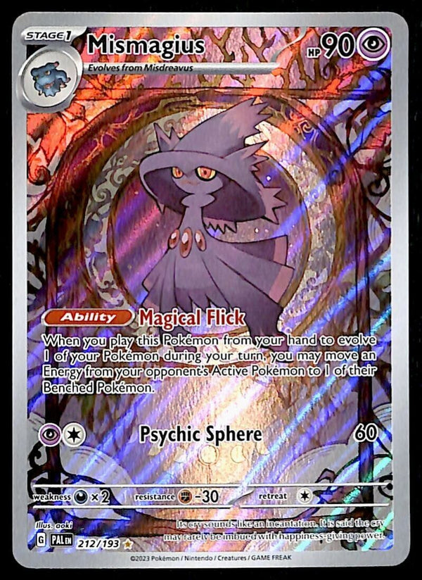Mismagius Illustration Rare Paldea Evolved 212/193, NM Pokemon Card