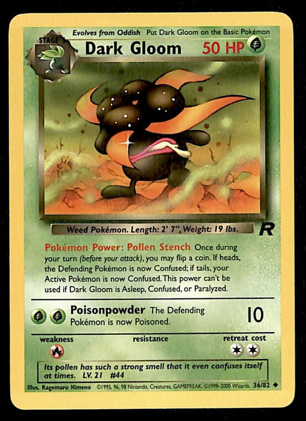 Dark Gloom Team Rocket 36/82, NM Pokemon Card