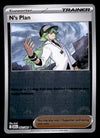 N's Plan Pokeball Reverse Holo Black Bolt 083/086, NM Pokemon Card