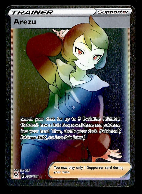 Arezu Rainbow Rare Ultra Rare Lost Origin 204/196, NM Pokemon Card