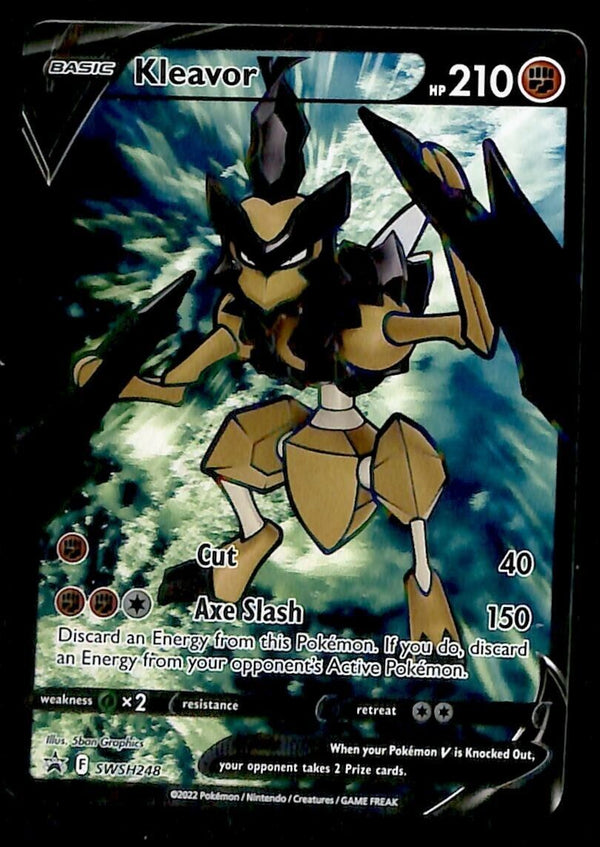 Kleavor V Black Star Promo SWSH 248, NM Pokemon Card