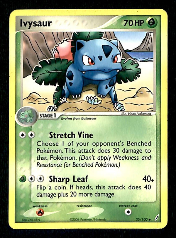 Ivysaur Crystal Guardians EX, 35/100 Pokemon Card