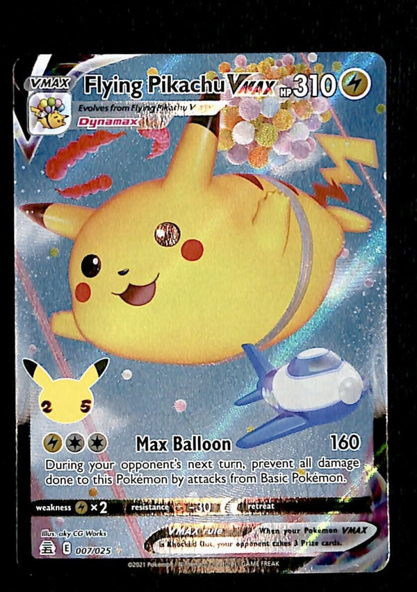 Flying Pikachu VMAX Celebrations 25th Anniversary 007/025, NM Pokemon Card
