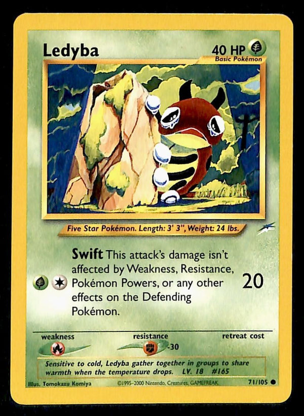 Ledyba Neo Destiny Unlimited 71/105, NM Pokemon Card