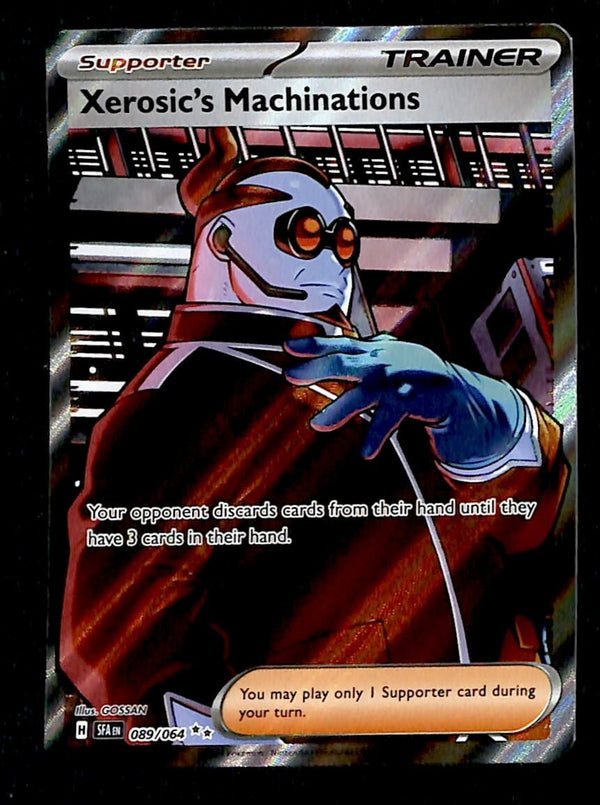 Xerosic's Machinations Full Art UltaRare Shrouded Fable 089/064, NM Pokemon Card