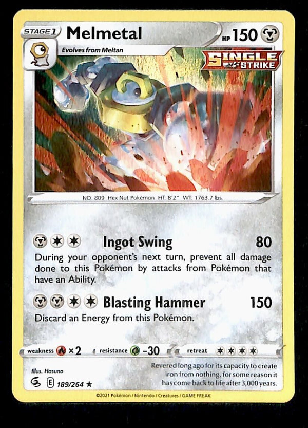 Melmetal Holo Fusion Strike 189/264, NM Pokemon Card