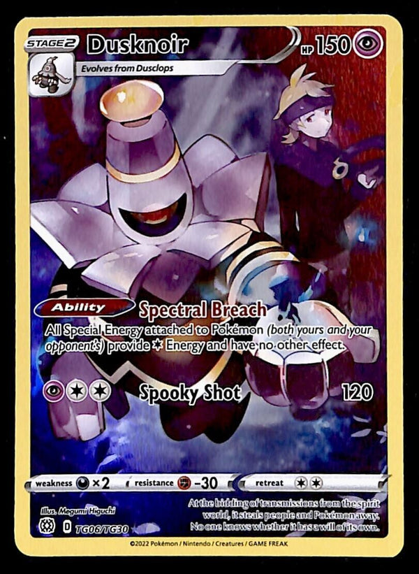 Dusknoir Trainer Gallery Brilliant Stars TG06/TG30, NM Pokemon Card