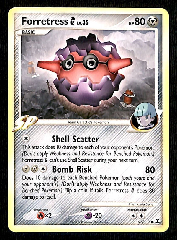 Forretress Rising Rivals NM, 61/111 Pokemon Card