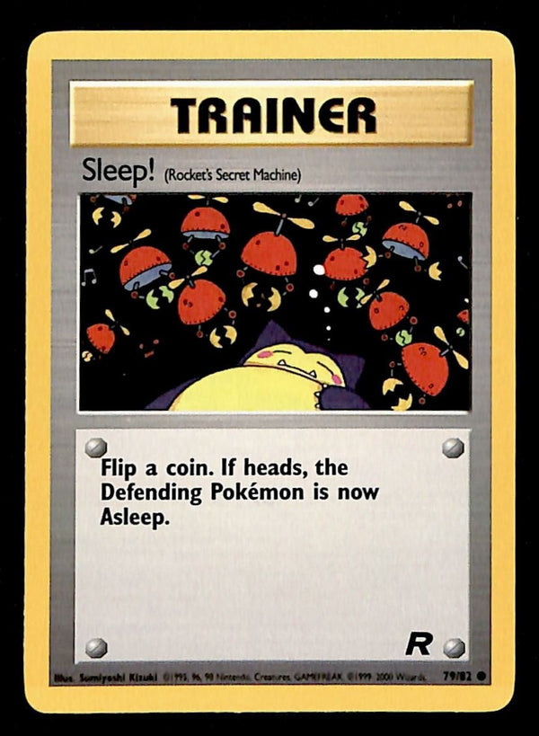 Sleep! Team Rocket 79/82, NM Pokemon Card