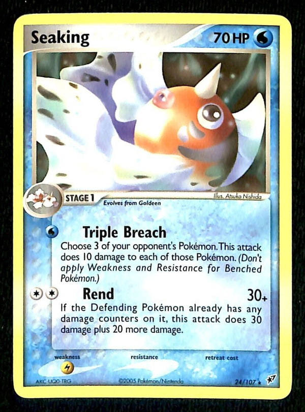 Seaking EX Deoxy NM, 24/107 Pokemon Card