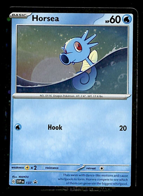 Horsea Holo Black Star Promo SVP 137, NM Pokemon Card