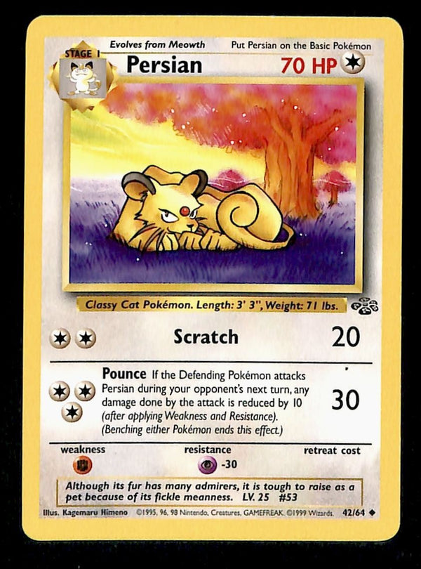 Persian Jungle NM, 42/64 Pokemon Card