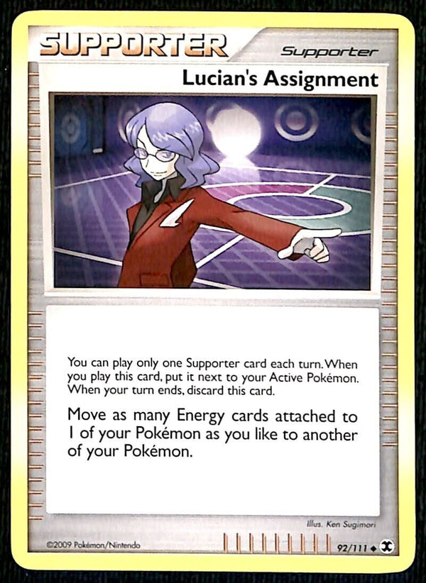 Lucians Assignment Rising Rivals NM, 92/111 Pokemon Card