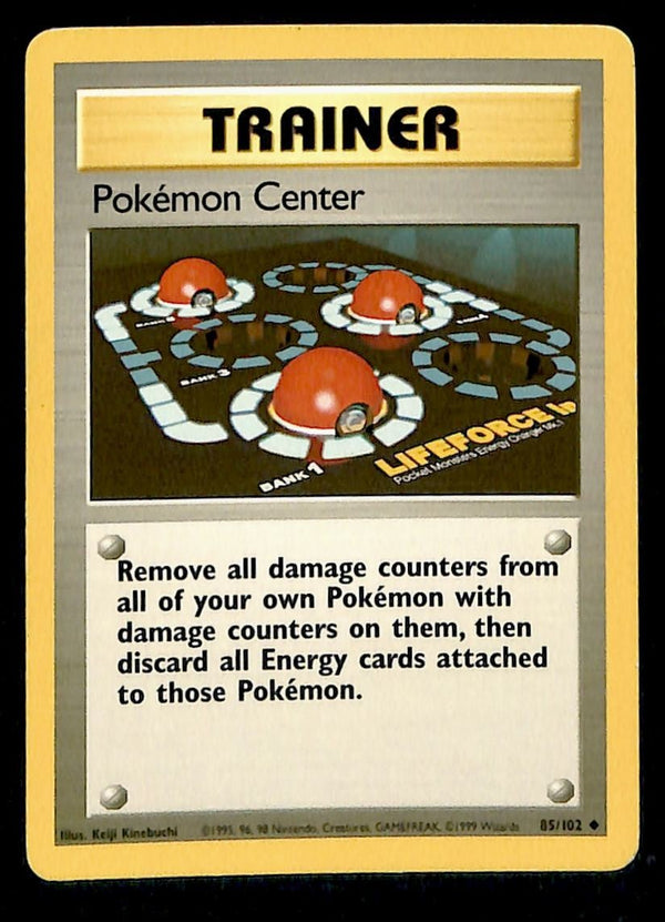Pokemon Center Base Set 1999 Unlimited Print LP, 85/102 Pokemon Card.