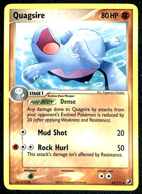 Quagsire Unseen Forces NM, 44/115 Pokemon Card