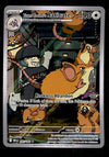 Team Rocket's Raticate Illustration Rare Destined Rivals 202/182, NM PokemonCard