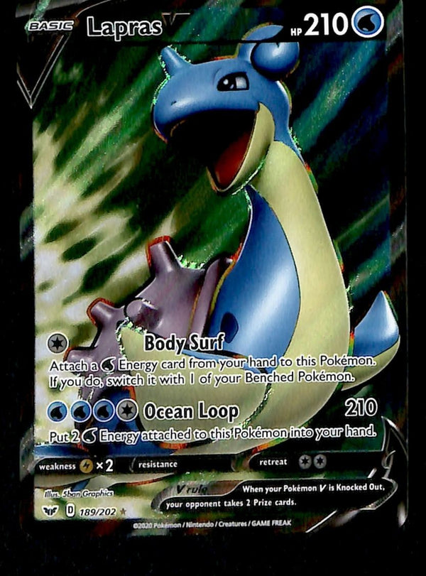 Cramorant V Full Art Sword & Shield 198/202, NM Pokemon Card