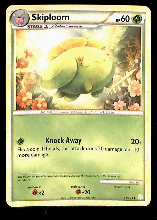 Skiploom Heartgold & Soulsilver MP, 51/123 Pokemon Card